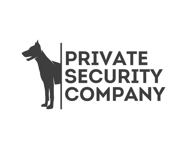 Vector logo voor particuliere beveiligingsbedrijf - Vector, afbeelding