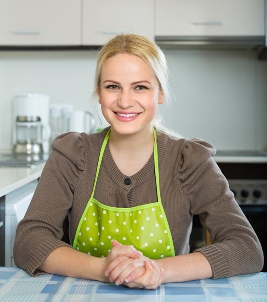 Portrait of woman at kitchen - Photo, image