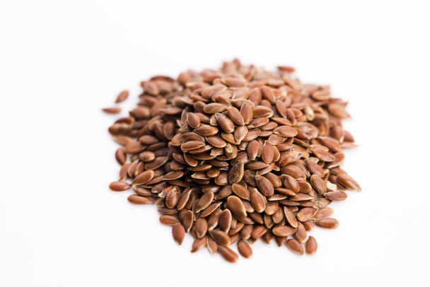 Flax seeds, Linseed, Lin seeds close-up - Photo, Image