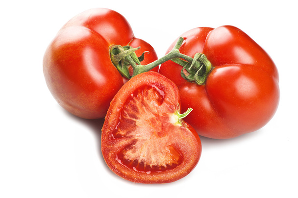 Three red tomatoes - Zdjęcie, obraz