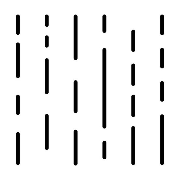Rain icon in thin line style Vector illustration graphic design - Вектор,изображение