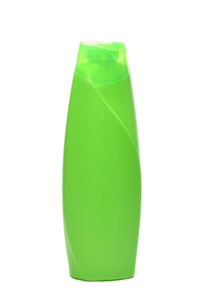 Tároló zöld üres sampon - Fotó, kép