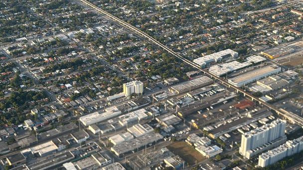 Aerial View of Miami, Florida, lentokoneesta - Valokuva, kuva
