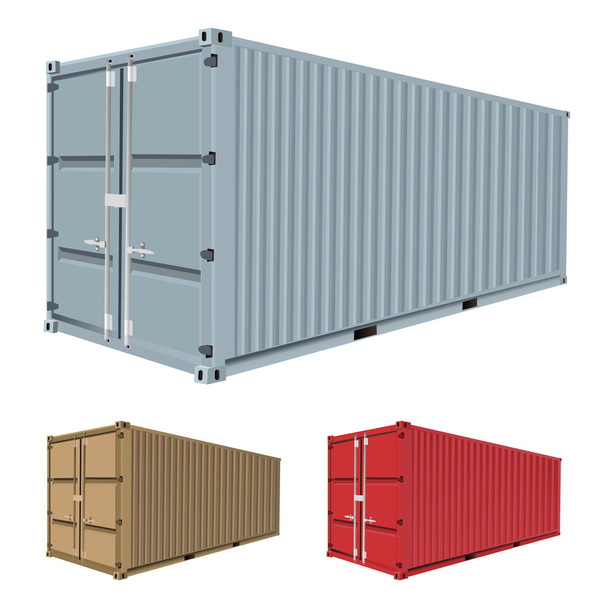 Freight container vector - Vector, Image