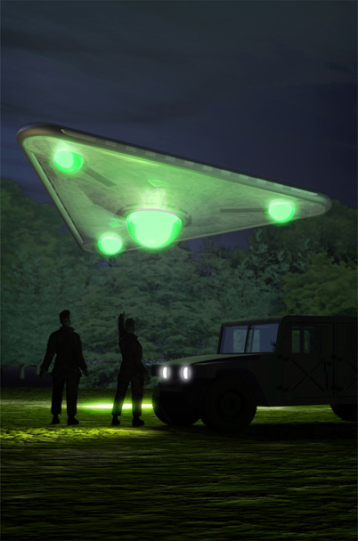 UFO uzaylı açılış - Fotoğraf, Görsel