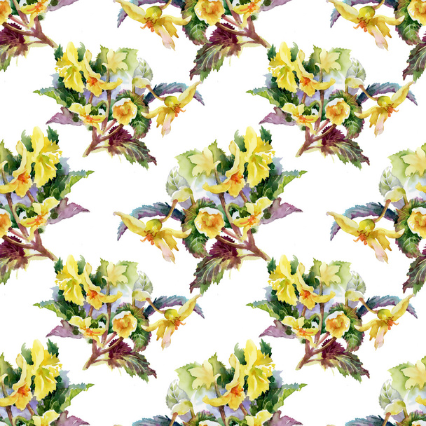 Summer garden flowers pattern - Foto, afbeelding
