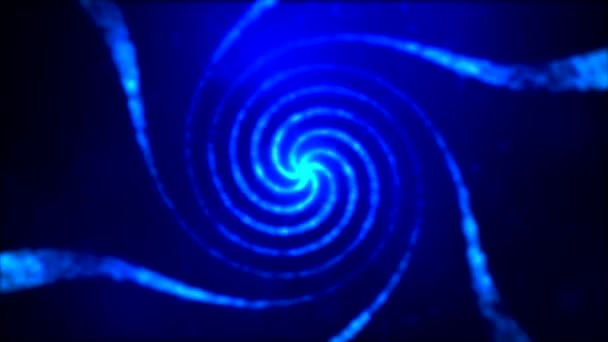 粒子スパイラル渦 - ループ ブルー - 映像、動画