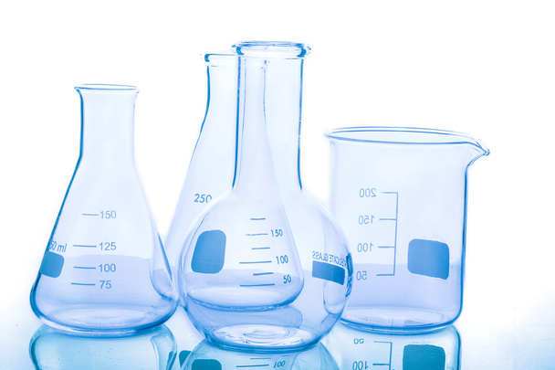 Group of empty laboratory flasks - Photo, Image