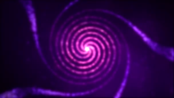 粒子スパイラル渦 - ループ紫 - 映像、動画