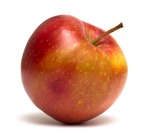 Красное яблоко изолированы на белом фоне - Фото, изображение