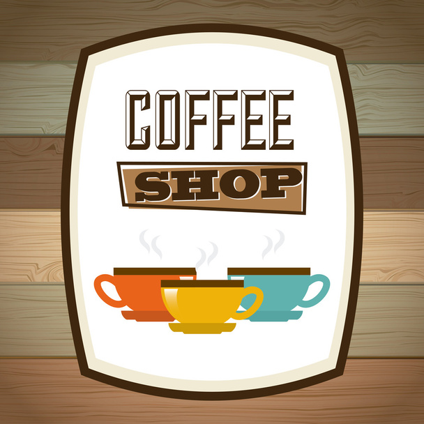 delicious coffee  - Vector, afbeelding