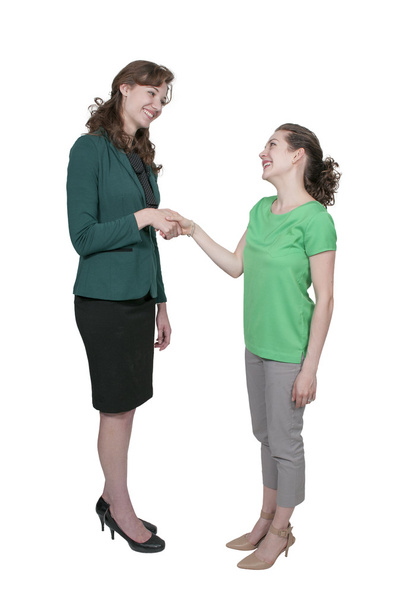 üzleti nők kézfogás - Fotó, kép