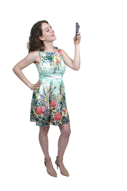 Woman taking a selfie - Photo, Image