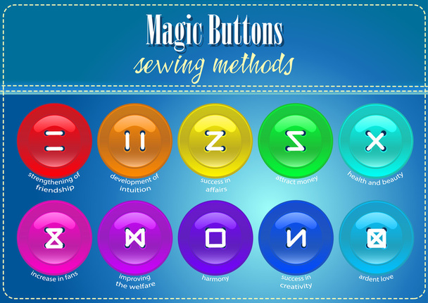 Magic Bottons - Vector, Image