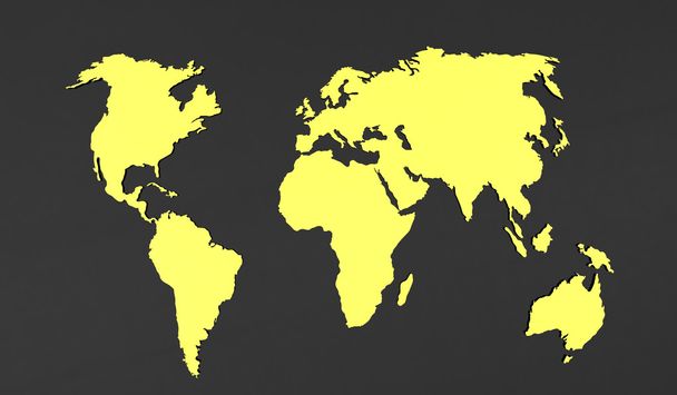 kaart van de wereld - Foto, afbeelding