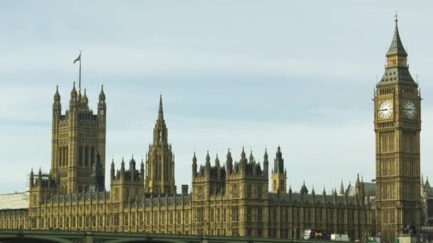 Parlamento ve Big Ben Londra en ikonik manzara - Video, Çekim