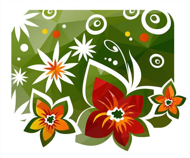 floral background - Vektor, kép