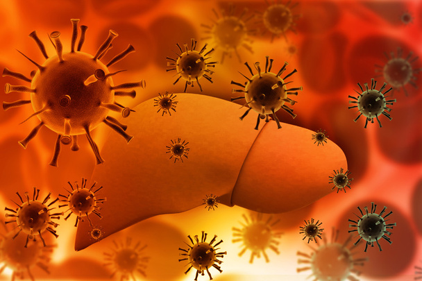 λοίμωξη του ήπατος με ιούς της ηπατίτιδας - Φωτογραφία, εικόνα