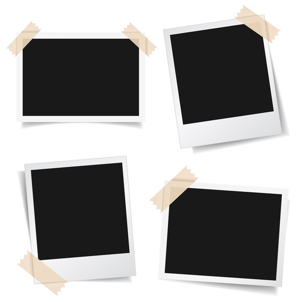 Photo Frame Collection Adhesive Tape - Vector, Image