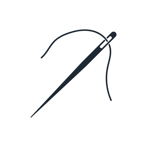 icon needle and thread - Vector, Image