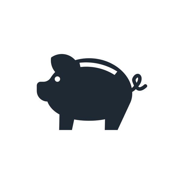 ikona peníze prase - Vektor, obrázek