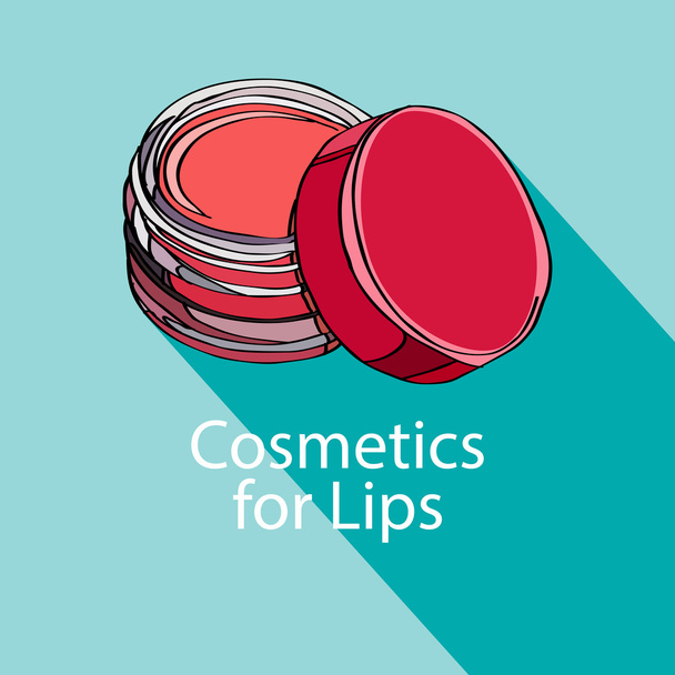 Cosmetics for Lips - Vector, Image