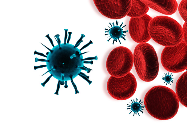 Λοίμωξη από τον ιό των κυττάρων του αίματος - Φωτογραφία, εικόνα