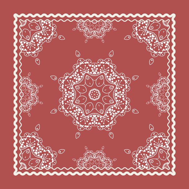 Červený šátek Marsala - Vektor, obrázek