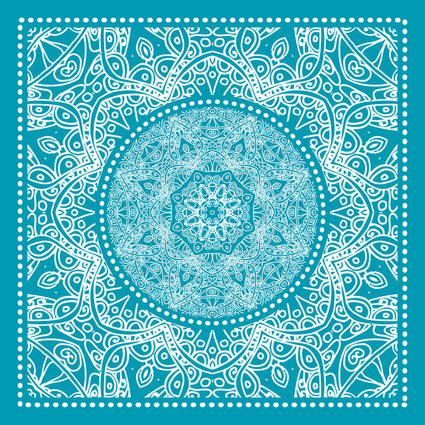 Abstract Blue Bandana achtergrond - Vector, afbeelding