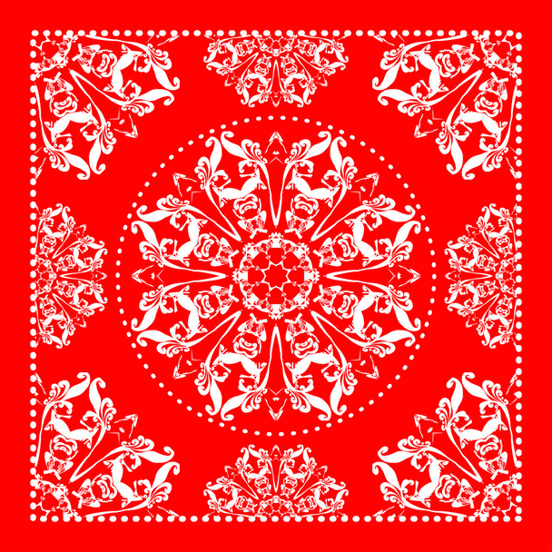 Red bandana background - Vector, Image