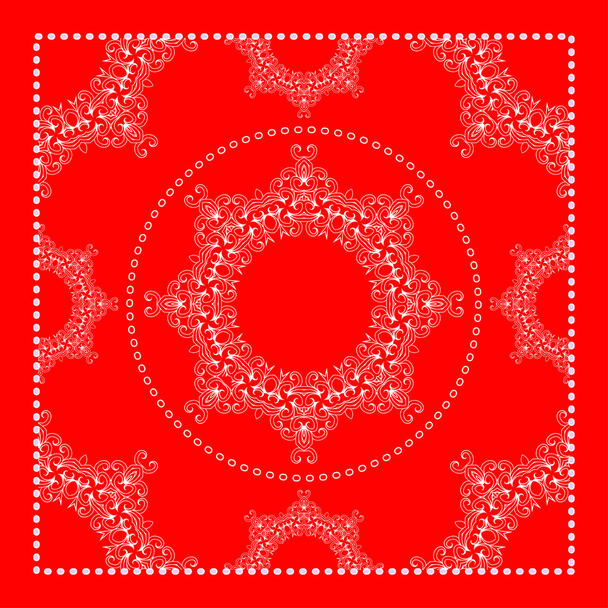 Red bandana background - Vector, Image