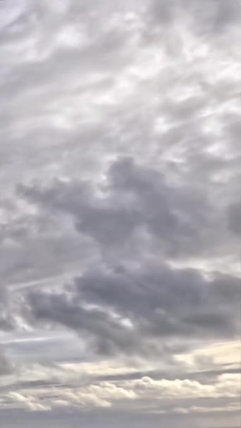 Expansive sky with textured clouds, suggesting tranquility and the concept of freedom or daydreaming. - Footage, Video