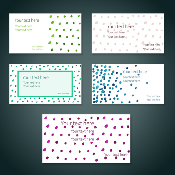 Set of business cards - Vector, afbeelding
