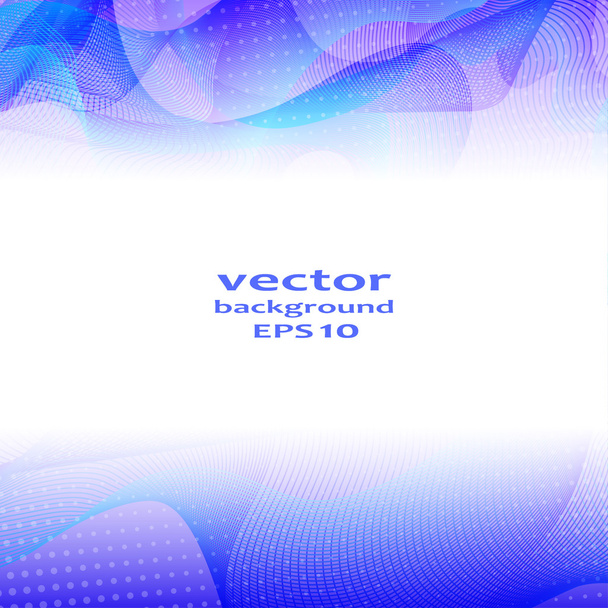 Abstract color wave design element. - Vector, afbeelding