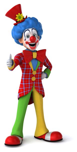 Fun cartoon clown - Photo, Image
