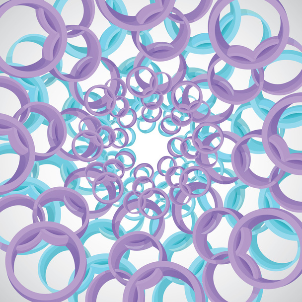 Abstract background with rings and circles - Vector, Imagen