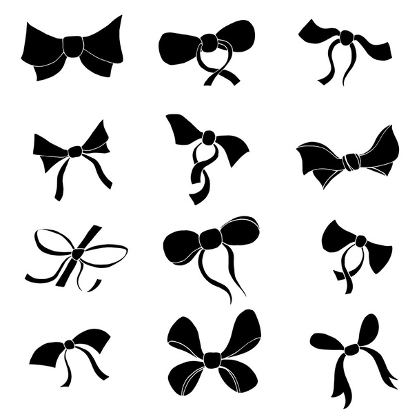 Set of bows.  - Vector, afbeelding