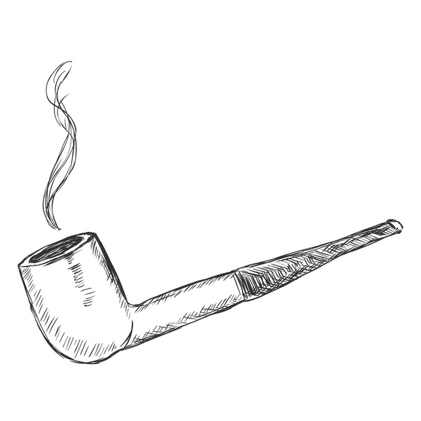 Табачная труба с одним рисунком
 - Вектор,изображение