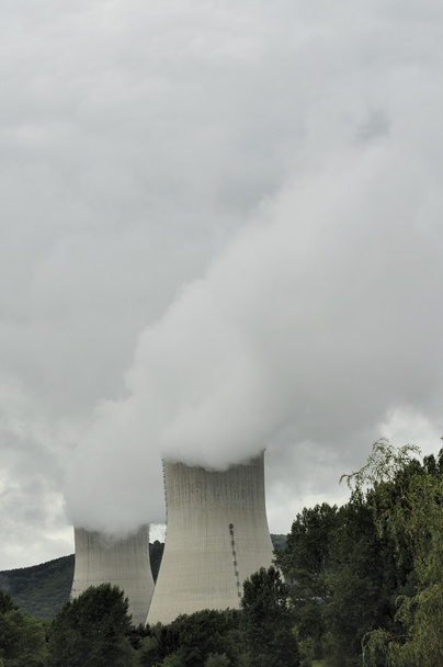 atomerőmű gőzök, ardennes - Fotó, kép
