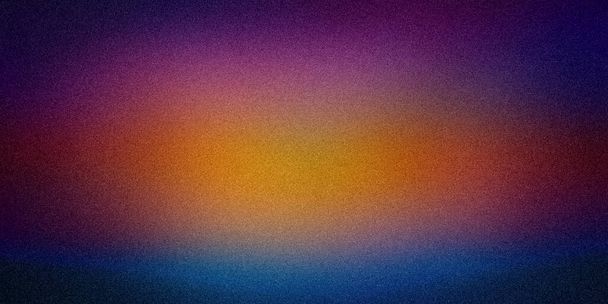 Un fondo de gradiente vibrante con una rica transición de púrpura profundo y azul a naranja cálido y amarillo. Perfecto para añadir un toque dinámico y colorido a sus diseños digitales, presentaciones - Foto, imagen
