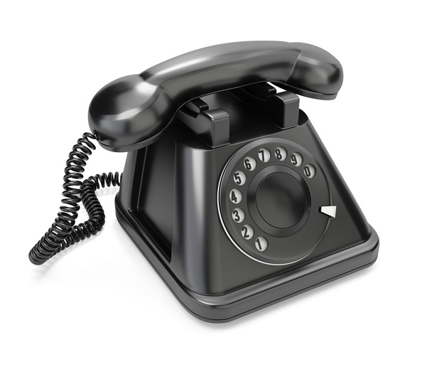 Černý telefon - Fotografie, Obrázek