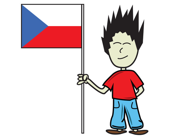 Bandera checa
 - Vector, Imagen