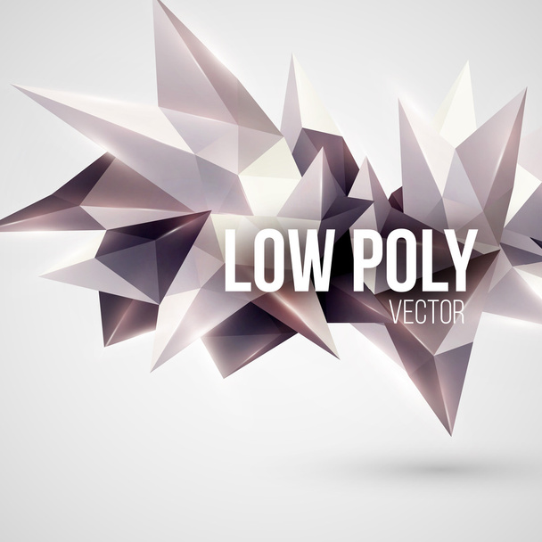 Low poly triangular background. Design element. Vector illustration - Vector, Image