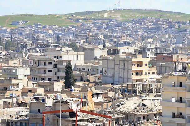 Ερείπια του Kobane - Φωτογραφία, εικόνα