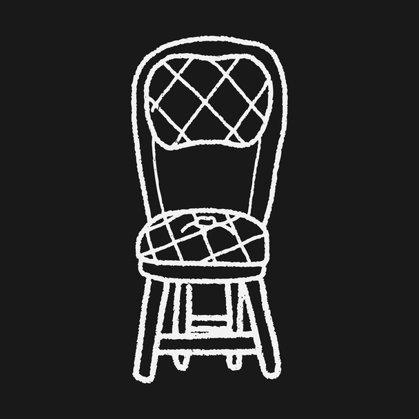 chair doodle - Vector, Image