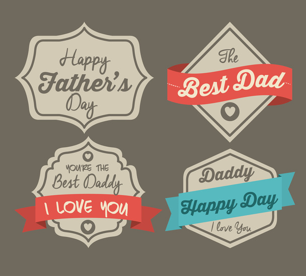 Fathers day design  - Vetor, Imagem