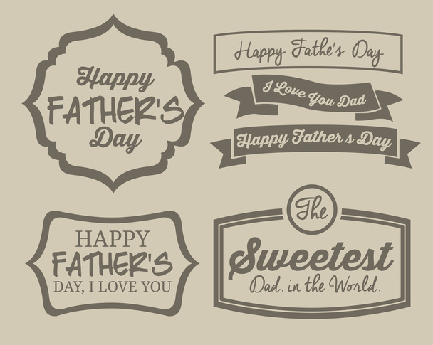 Fathers day design  - Vector, Image
