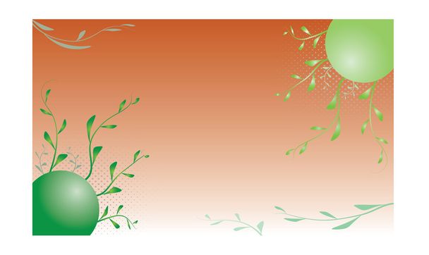 Абстрактные зелёные ветки
 - Вектор,изображение