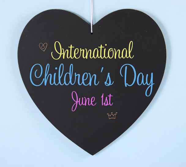 Journée internationale de l'enfance Tableau noir Message
 - Photo, image