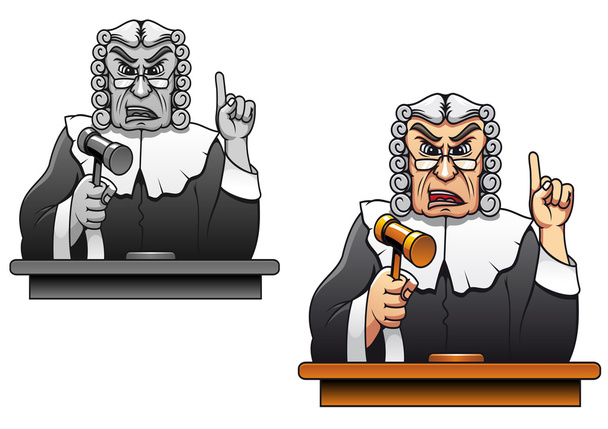 Richter mit Hammer - Vektor, Bild